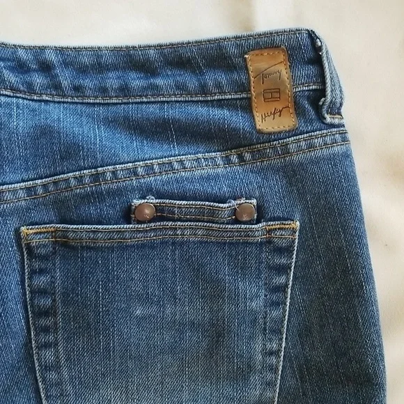 Tommy Hilfiger Hipster Jeans Womens Size 8 Oversized Vintage Jeans Medium Wash - Picture 4 of 9